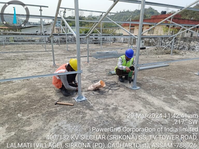 Powergrid solar project installation